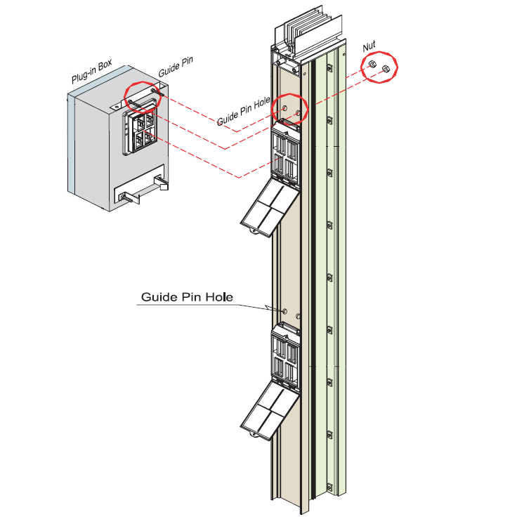 Three Port Baby Bus Way Plug In Feeder